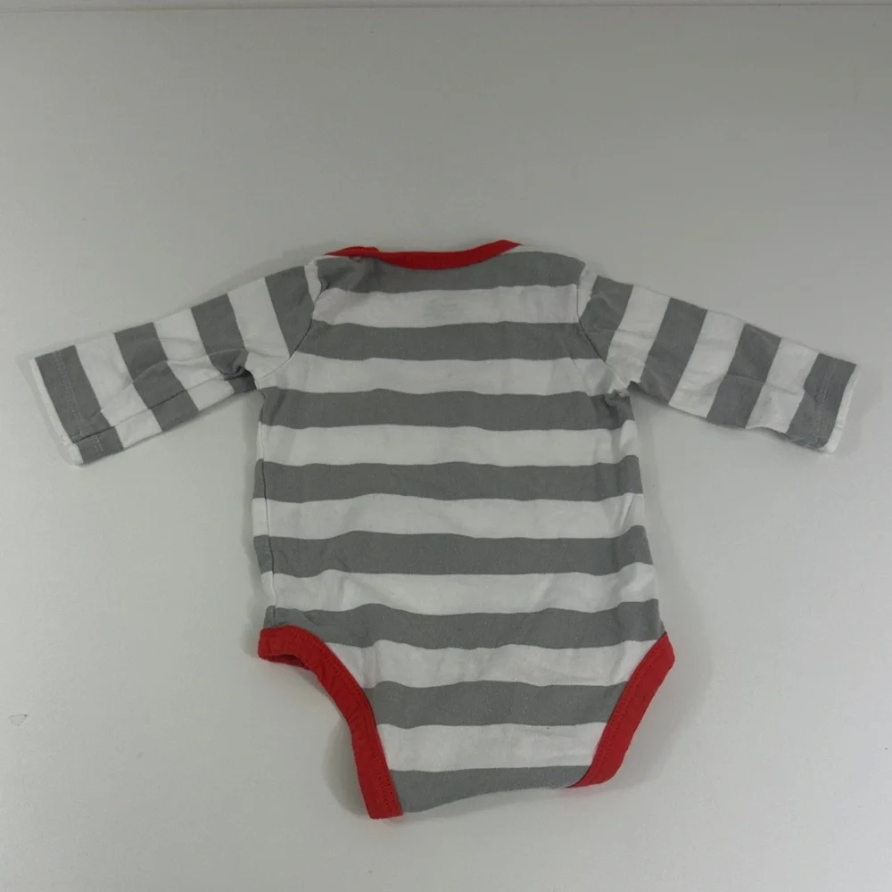 Baby Boy Lot of (3) Onesies 3 Months Stripes Firetruck Smiley Faces Kids Toddler